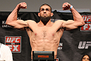 SYDNEY, AUSTRALIA - MARCH 02:  Court McGee weighs in during the UFC on FX official weigh in at Allphones Arena on March 2, 2012 in Sydney, Australia.  (Photo by Josh Hedges/Zuffa LLC/Zuffa LLC via Getty Images) *** Local Caption *** Court McGee
