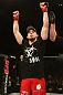 SYDNEY, AUSTRALIA - MARCH 03:  TJ Waldburger reacts after defeating Jake Hecht by submission during the UFC on FX event at Allphones Arena on March 3, 2012 in Sydney, Australia.  (Photo by Josh Hedges/Zuffa LLC/Zuffa LLC via Getty Images) *** Local Caption *** TJ Waldburger