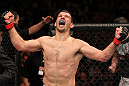 SYDNEY, AUSTRALIA - MARCH 03:  Anthony Perosh reacts after defeating Nick Penner by TKO in a light heavyweight bout during the UFC on FX event at Allphones Arena on March 3, 2012 in Sydney, Australia.  (Photo by Josh Hedges/Zuffa LLC/Zuffa LLC via Getty Images) *** Local Caption *** Anthony Perosh