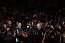 SYDNEY, AUSTRALIA - MARCH 03:  Constantinos Philippou enters the arena before his bout against Court McGee during the UFC on FX event at Allphones Arena on March 3, 2012 in Sydney, Australia.  (Photo by Josh Hedges/Zuffa LLC/Zuffa LLC via Getty Images) *** Local Caption *** Constantinos Philippou
