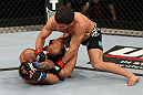 SYDNEY, AUSTRALIA - MARCH 03:  (R-L) Joseph Benavidez defeats Yasuhiro Urushitani by TKO due to punches in a flyweight bout during the UFC on FX event at Allphones Arena on March 3, 2012 in Sydney, Australia.  (Photo by Josh Hedges/Zuffa LLC/Zuffa LLC via Getty Images) *** Local Caption *** Joseph Benavidez; Yasuhiro Urushitani