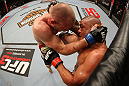 SYDNEY, AUSTRALIA - MARCH 03:  (L-R) Martin Kampmann delivers a knee strike against Thiago Alves in a welterweight bout during the UFC on FX event at Allphones Arena on March 3, 2012 in Sydney, Australia.  (Photo by Josh Hedges/Zuffa LLC/Zuffa LLC via Getty Images) *** Local Caption *** Thiago Alves; Martin Kampmann