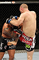 SYDNEY, AUSTRALIA - MARCH 03:  (R-L) Martin Kampmann delivers a knee strike against Thiago Alves in a welterweight bout during the UFC on FX event at Allphones Arena on March 3, 2012 in Sydney, Australia.  (Photo by Josh Hedges/Zuffa LLC/Zuffa LLC via Getty Images) *** Local Caption *** Thiago Alves; Martin Kampmann