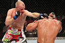 SYDNEY, AUSTRALIA - MARCH 03:  (L-R) Martin Kampmann punches Thiago Alves in a welterweight bout during the UFC on FX event at Allphones Arena on March 3, 2012 in Sydney, Australia.  (Photo by Josh Hedges/Zuffa LLC/Zuffa LLC via Getty Images) *** Local Caption *** Thiago Alves; Martin Kampmann