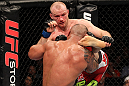 SYDNEY, AUSTRALIA - MARCH 03:  (L-R) Martin Kampmann kicks Thiago Alves in a welterweight bout during the UFC on FX event at Allphones Arena on March 3, 2012 in Sydney, Australia.  (Photo by Josh Hedges/Zuffa LLC/Zuffa LLC via Getty Images) *** Local Caption *** Thiago Alves; Martin Kampmann