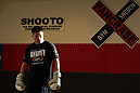 STOCKHOLM, SWEDEN - APRIL 11:  Brian Stann works out for the media during the UFC open workouts at Pancrase Gym on April 11, 2012 in Stockholm, Sweden.  (Photo by Josh Hedges/Zuffa LLC/Zuffa LLC via Getty Images)
