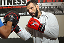 STOCKHOLM, SWEDEN - APRIL 11:  Alessio Sakara works out for the media during the UFC open workouts at Pancrase Gym on April 11, 2012 in Stockholm, Sweden.  (Photo by Josh Hedges/Zuffa LLC/Zuffa LLC via Getty Images)