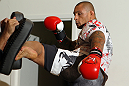 STOCKHOLM, SWEDEN - APRIL 11:  Thiago Silva of Brazil works out for the media during the UFC open workouts at Pancrase Gym on April 11, 2012 in Stockholm, Sweden.  (Photo by Josh Hedges/Zuffa LLC/Zuffa LLC via Getty Images)