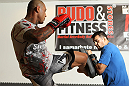 STOCKHOLM, SWEDEN - APRIL 11:  Thiago Silva of Brazil works out for the media during the UFC open workouts at Pancrase Gym on April 11, 2012 in Stockholm, Sweden.  (Photo by Josh Hedges/Zuffa LLC/Zuffa LLC via Getty Images)