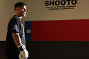STOCKHOLM, SWEDEN - APRIL 11:  Brian Stann of the United States works out for the media during the UFC open workouts at Pancrase Gym on April 11, 2012 in Stockholm, Sweden.  (Photo by Josh Hedges/Zuffa LLC/Zuffa LLC via Getty Images)