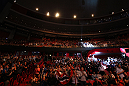 STOCKHOLM, SWEDEN - APRIL 14:  A general view of the arena during the UFC on Fuel TV event at Ericsson Globe on April 14, 2012 in Stockholm, Sweden.  (Photo by Josh Hedges/Zuffa LLC/Zuffa LLC via Getty Images)