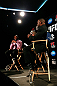 ATLANTA, GA - APRIL 18:  Jon Jones and Rashad Evans converse with the media during the press conference for their UFC 145 bout at Park Tavern on April 18, 2012 in Atlanta, Georgia.  (Photo by Kevin C. Cox/Zuffa LLC/Zuffa LLC via Getty Images)