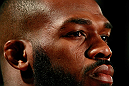 ATLANTA, GA - APRIL 18:  Jon Jones converses with the media during the press conference for his UFC 145 bout against Rashad Evans at Park Tavern on April 18, 2012 in Atlanta, Georgia.  (Photo by Kevin C. Cox/Zuffa LLC/Zuffa LLC via Getty Images)