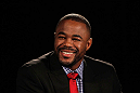 ATLANTA, GA - APRIL 18:  Rashad Evans converses with the media during the press conference for his UFC 145 bout against Jon Jones at Park Tavern on April 18, 2012 in Atlanta, Georgia.  (Photo by Kevin C. Cox/Zuffa LLC/Zuffa LLC via Getty Images)