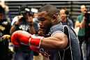 ATLANTA, GA - APRIL 19:  Rashad Evans works out for the media during UFC 145 open workouts at GSU Sports Arena on April 19, 2012 in Atlanta, Georgia.  (Photo by Kevin C. Cox/Zuffa LLC/Zuffa LLC via Getty Images)