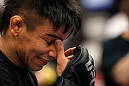 ATLANTA, GA - APRIL 19:  Miguel Angel Torres works out for the media during UFC 145 open workouts at GSU Sports Arena on April 19, 2012 in Atlanta, Georgia.  (Photo by Kevin C. Cox/Zuffa LLC/Zuffa LLC via Getty Images)