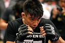 ATLANTA, GA - APRIL 19:  Miguel Angel Torres works out for the media during UFC 145 open workouts at GSU Sports Arena on April 19, 2012 in Atlanta, Georgia.  (Photo by Kevin C. Cox/Zuffa LLC/Zuffa LLC via Getty Images)