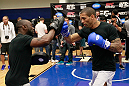 ATLANTA, GA - APRIL 19:  Che Mills of England works out for the media during UFC 145 open workouts at GSU Sports Arena on April 19, 2012 in Atlanta, Georgia.  (Photo by Kevin C. Cox/Zuffa LLC/Zuffa LLC via Getty Images)
