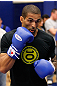 ATLANTA, GA - APRIL 19:  Che Mills of England works out for the media during UFC 145 open workouts at GSU Sports Arena on April 19, 2012 in Atlanta, Georgia.  (Photo by Kevin C. Cox/Zuffa LLC/Zuffa LLC via Getty Images)