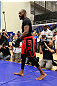 ATLANTA, GA - APRIL 19:  Jon Jones works out for the media during UFC 145 open workouts at GSU Sports Arena on April 19, 2012 in Atlanta, Georgia.  (Photo by Kevin C. Cox/Zuffa LLC/Zuffa LLC via Getty Images)