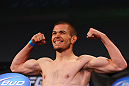 ATLANTA, GA - APRIL 20:  Bantamweight fighter Michael McDonald weighs in for his bout against Miguel Angel Torres during the UFC 145 official weigh in at Fox Theatre on April 20, 2012 in Atlanta, Georgia.  (Photo by Al Bello/Zuffa LLC/Zuffa LLC via Getty Images)