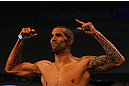 ATLANTA, GA - APRIL 20:  Welterweight fighter Che Mills weighs in for his bout against Rory MacDonald during the UFC 145 official weigh in at Fox Theatre on April 20, 2012 in Atlanta, Georgia.  (Photo by Al Bello/Zuffa LLC/Zuffa LLC via Getty Images)