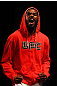 ATLANTA, GA - APRIL 20:  Light Heavyweight fighter Jon Jones reacts during the UFC 145 official weigh in at Fox Theatre on April 20, 2012 in Atlanta, Georgia.  (Photo by Al Bello/Zuffa LLC/Zuffa LLC via Getty Images)