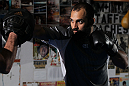 NEW YORK, NY - MAY 02:  Johny Hendricks works out for the fans and media during the UFC on FOX open workouts at Church Street Boxing Gym on May 2, 2012 in New York City.  (Photo by Josh Hedges/Zuffa LLC/Zuffa LLC via Getty Images)