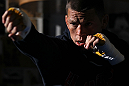 NEW YORK, NY - MAY 02:  Nate Diaz works out for the fans and media during the UFC on FOX open workouts at Church Street Boxing Gym on May 2, 2012 in New York City.  (Photo by Josh Hedges/Zuffa LLC/Zuffa LLC via Getty Images)