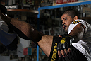 NEW YORK, NY - MAY 02:  Rousimar Palhares works out for the fans and media during the UFC on FOX open workouts at Church Street Boxing Gym on May 2, 2012 in New York City.  (Photo by Josh Hedges/Zuffa LLC/Zuffa LLC via Getty Images)