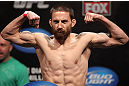 EAST RUTHERFORD, NJ - MAY 04:  Nick Denis weighs in during the UFC on FOX official weigh in at Izod Center on May 4, 2012 in East Rutherford, New Jersey.  (Photo by Josh Hedges/Zuffa LLC/Zuffa LLC via Getty Images)