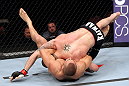 EAST RUTHERFORD, NJ - MAY 05:  Mike Massenzio slams Karlos Vemola during thier Middleweight bout at Izod Center on May 5, 2012 in East Rutherford, New Jersey.  (Photo by Josh Hedges/Zuffa LLC/Zuffa LLC via Getty Images)