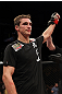 EAST RUTHERFORD, NJ - MAY 05:  John Hathaway celebrates after defeating Pascal Krauss in thier Welterweight bout at Izod Center on May 5, 2012 in East Rutherford, New Jersey.  (Photo by Josh Hedges/Zuffa LLC/Zuffa LLC via Getty Images)