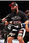 EAST RUTHERFORD, NJ - MAY 05:  Johny Hendricks celebrates after defeating Josh Koscheck in thier Welterweight bout at Izod Center on May 5, 2012 in East Rutherford, New Jersey.  (Photo by Josh Hedges/Zuffa LLC/Zuffa LLC via Getty Images)