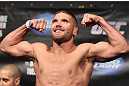 FAIRFAX, VA - MAY 14:  Jeremy Stephens makes weight during the UFC on Fuel TV official weigh in at Patriot Center on May 14, 2012 in Fairfax, Virginia.  (Photo by Josh Hedges/Zuffa LLC/Zuffa LLC via Getty Images)