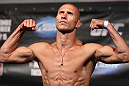 FAIRFAX, VA - MAY 14:  Donald "Cowboy" Cerrone makes weight during the UFC on Fuel TV official weigh in at Patriot Center on May 14, 2012 in Fairfax, Virginia.  (Photo by Josh Hedges/Zuffa LLC/Zuffa LLC via Getty Images)