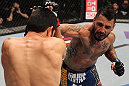 FAIRFAX, VA - MAY 15:  (R-L) Francisco Rivera punches Alex Soto in a bantamweight bout during the UFC on Fuel TV event at Patriot Center on May 15, 2012 in Fairfax, Virginia.  (Photo by Josh Hedges/Zuffa LLC/Zuffa LLC via Getty Images)