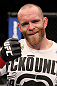FAIRFAX, VA - MAY 15:  TJ Grant reacts after his victory over Carlo Prater in a lightweight bout during the UFC on Fuel TV event at Patriot Center on May 15, 2012 in Fairfax, Virginia.  (Photo by Josh Hedges/Zuffa LLC/Zuffa LLC via Getty Images)