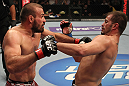 FAIRFAX, VA - MAY 15:  (L-R) Igor Pokrajac and Fabio Maldonado trade punches in a light heavyweight bout during the UFC on Fuel TV event at Patriot Center on May 15, 2012 in Fairfax, Virginia.  (Photo by Josh Hedges/Zuffa LLC/Zuffa LLC via Getty Images)