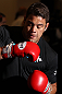 LAS VEGAS, NV - MAY 23:   Shane Del Rosario works out for the media and fans during the UFC 146 Open Workouts at MGM Grand on May 23, 2012 in Las Vegas, Nevada.  (Photo by Josh Hedges/Zuffa LLC/Zuffa LLC via Getty Images)