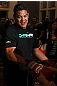 LAS VEGAS, NV - MAY 23:   Shane Del Rosario works out for the media and fans during the UFC 146 Open Workouts at MGM Grand on May 23, 2012 in Las Vegas, Nevada.  (Photo by Josh Hedges/Zuffa LLC/Zuffa LLC via Getty Images)