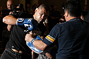 LAS VEGAS, NV - MAY 23:   Cain Velasquez works out for the media and fans during the UFC 146 Open Workouts at MGM Grand on May 23, 2012 in Las Vegas, Nevada.  (Photo by Josh Hedges/Zuffa LLC/Zuffa LLC via Getty Images)