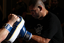 LAS VEGAS, NV - MAY 23:   Cain Velasquez works out for the media and fans during the UFC 146 Open Workouts at MGM Grand on May 23, 2012 in Las Vegas, Nevada.  (Photo by Josh Hedges/Zuffa LLC/Zuffa LLC via Getty Images)