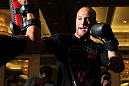 LAS VEGAS, NV - MAY 23:   Dave Herman works out for the media and fans during the UFC 146 Open Workouts at MGM Grand on May 23, 2012 in Las Vegas, Nevada.  (Photo by Josh Hedges/Zuffa LLC/Zuffa LLC via Getty Images)