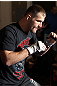 LAS VEGAS, NV - MAY 23:   Stipe Miocic works out for the media and fans during the UFC 146 Open Workouts at MGM Grand on May 23, 2012 in Las Vegas, Nevada.  (Photo by Josh Hedges/Zuffa LLC/Zuffa LLC via Getty Images)