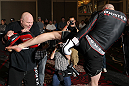 LAS VEGAS, NV - MAY 23:   Stefan Struve works out for the media and fans during the UFC 146 Open Workouts at MGM Grand on May 23, 2012 in Las Vegas, Nevada.  (Photo by Josh Hedges/Zuffa LLC/Zuffa LLC via Getty Images)