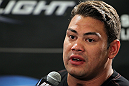 LAS VEGAS, NV - MAY 24:   Shane Del Rosario attends the UFC 146 press conference at MGM Grand on May 24, 2012 in Las Vegas, Nevada.  (Photo by Josh Hedges/Zuffa LLC/Zuffa LLC via Getty Images)