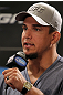 LAS VEGAS, NV - MAY 24:   Former UFC Heavyweight Champion Frank Mir attends the UFC 146 press conference at MGM Grand on May 24, 2012 in Las Vegas, Nevada.  (Photo by Josh Hedges/Zuffa LLC/Zuffa LLC via Getty Images)