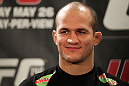 LAS VEGAS, NV - MAY 24:   UFC Heavyweight Champion Junior dos Santos attends the UFC 146 press conference at MGM Grand on May 24, 2012 in Las Vegas, Nevada.  (Photo by Josh Hedges/Zuffa LLC/Zuffa LLC via Getty Images)
