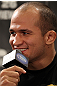 LAS VEGAS, NV - MAY 24:   UFC Heavyweight Champion Junior dos Santos attends the UFC 146 press conference at MGM Grand on May 24, 2012 in Las Vegas, Nevada.  (Photo by Josh Hedges/Zuffa LLC/Zuffa LLC via Getty Images)